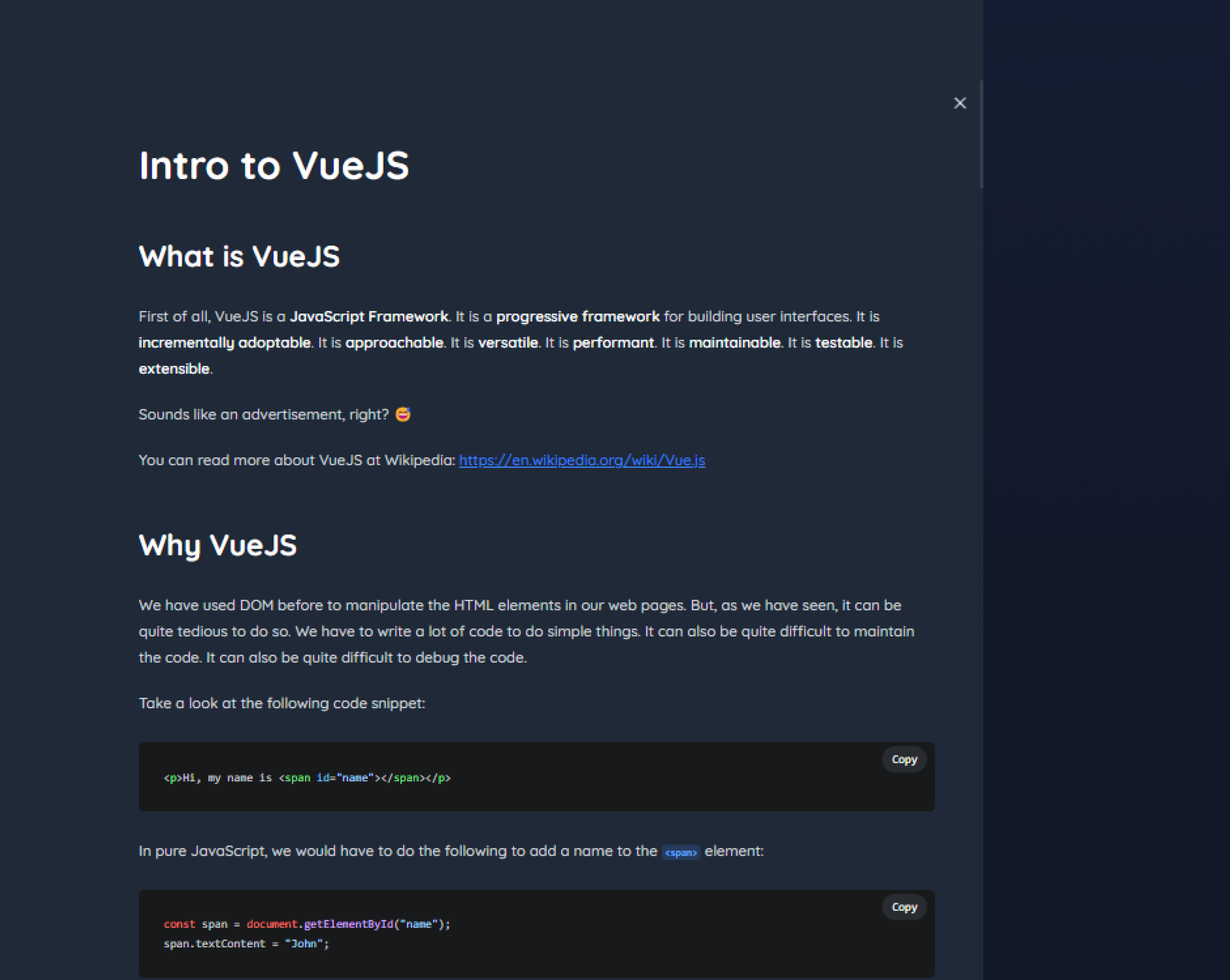 A Screenshot Of Frontend Course 1